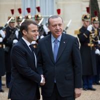 Emmanuel Macron reçoit à l'Elysée la visite du président turc Recep Tayyip Erdogan