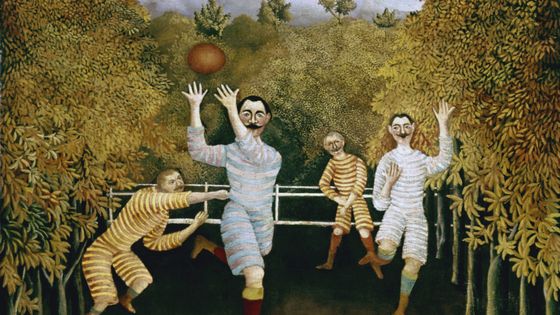 Joueurs de Football Henri Rousseau ©Getty - USA, New York State, New York City, Guggenheim Museum, 1908