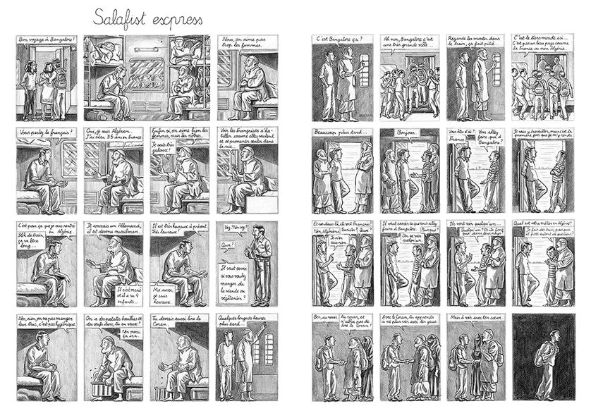 Des planches de "Bangalore", par Simon Lamouret.