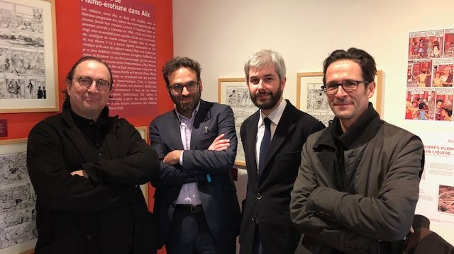 François Angelier, Romain Brethes, Gaëtan Akyüz et Antoine Guillot