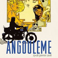 Affiche du 45e Festival international de la BD d’Angoulême.