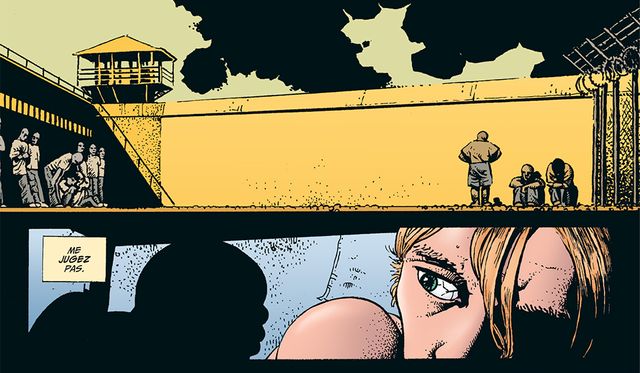 Détail d'une planche de Richard Corben tirée de Brian Azzarello présente Hellblazer T1