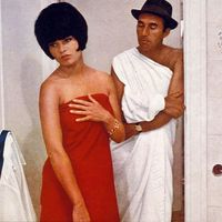 "Le Mépris" avec Brigitte Bardot et Michel Piccoli, film de Jean-Luc Godard, 1963.