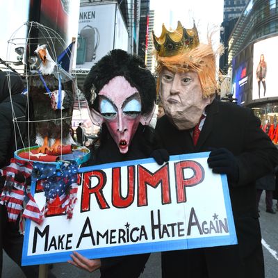 Manifestation anti -racisme, New York 15 janvier 2018
