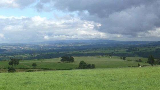 Les monts de la Margeride vus depuis le Cézallier - Technob105 via Wikimedia Commons