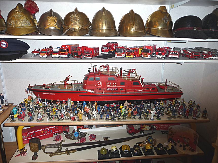 Il arrive que Patrick Mas prête sa collection. Ce fut le cas pour les 100 ans des pompiers de Saverne