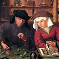 "Le prêteur et sa femme" de Quentin Metsys