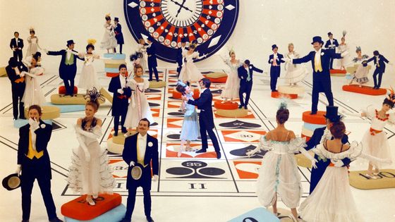 "Le Croupier amoureux", comédie-ballet de François Régis Bastide et réalisé par Jean-Christophe Averty à l'occasion du lancement de la couleur à la télévision en octobre 1967 ©AFP - Georges Chevrier/Ina