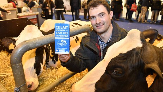 Régis Mainguy au Salon de l'agriculture (2017) ©Maxppp - Thomas Brégardis/PHOTOPQR/OUEST FRANCE