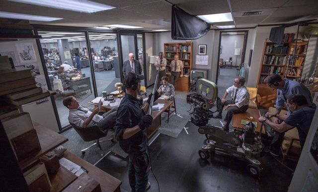 Sur le tournage de "Pentagon Papers", le nouveau film de Spielberg, dans les salles françaises depuis le 24 janvier 2018