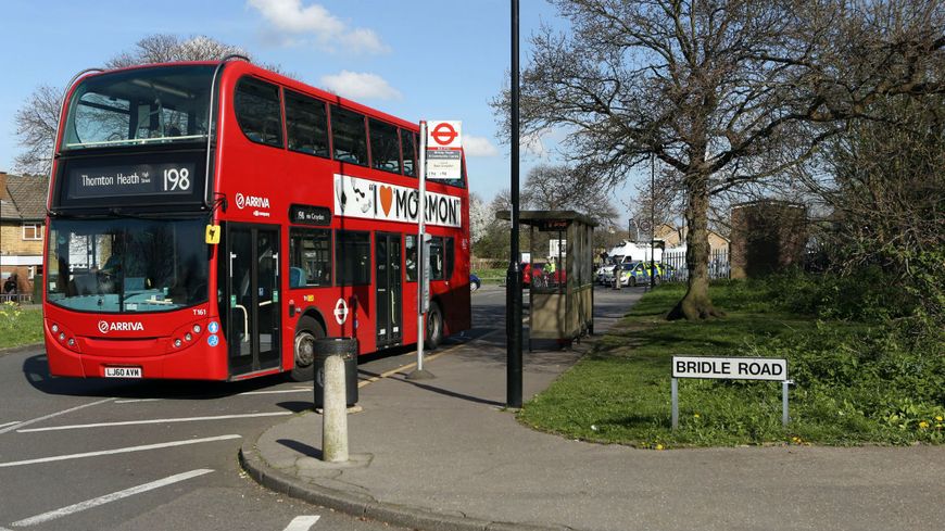 Arrêt de bus à Croydon