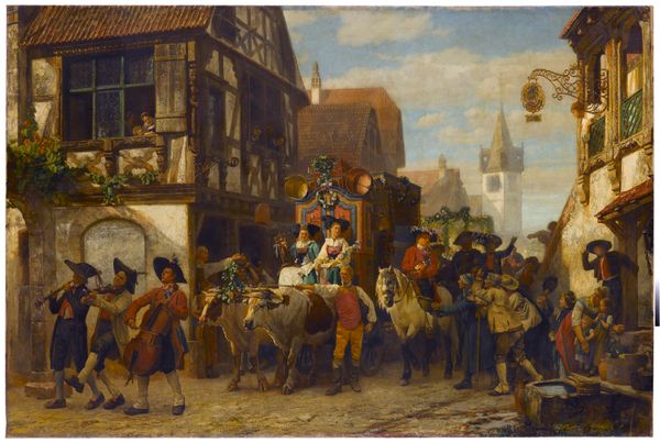 Gustave Brion, Une noce en Alsace, 1860, huile sur toile, 166 x 250 cm Staatsgalerie, Stuttgart
