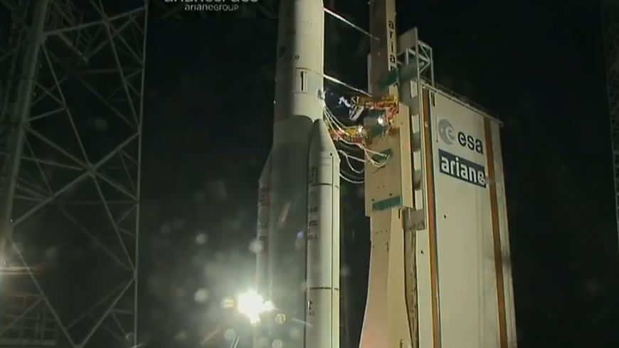 Ariane 5, au moment du lancement de 2 satellites de télécommunication le 25 janvier 2017
