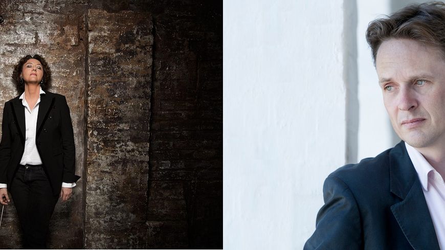 Portraits de Nathalie Stutzmann et Ian Bostridge