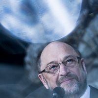 Le leader du SPD, Martin Schulz, lors d’une conférence de presse au siège de son parti, à Berlin, le 18 janvier 2018.