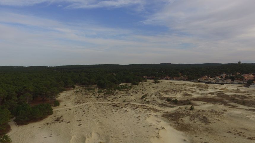 Les dunes du Vivier à Biscarrosse (vue drone)