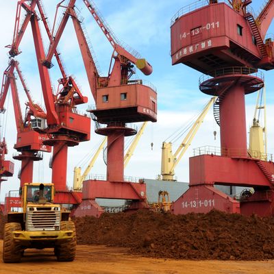 Exploitation de terres rares à Lianyungang , en Chine, le 22 mai 2016