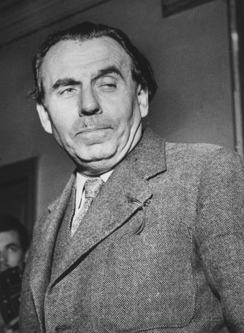 Louis-Ferdinand Céline en 1951, lors du procès où il sera amnistié.
