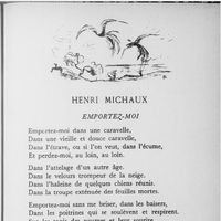 Illustrations pour "Les poètes voyagent de Baudelaire à Henri Michaux". Pierre de Gasztold, dessins, Henri Parisot, auteur.