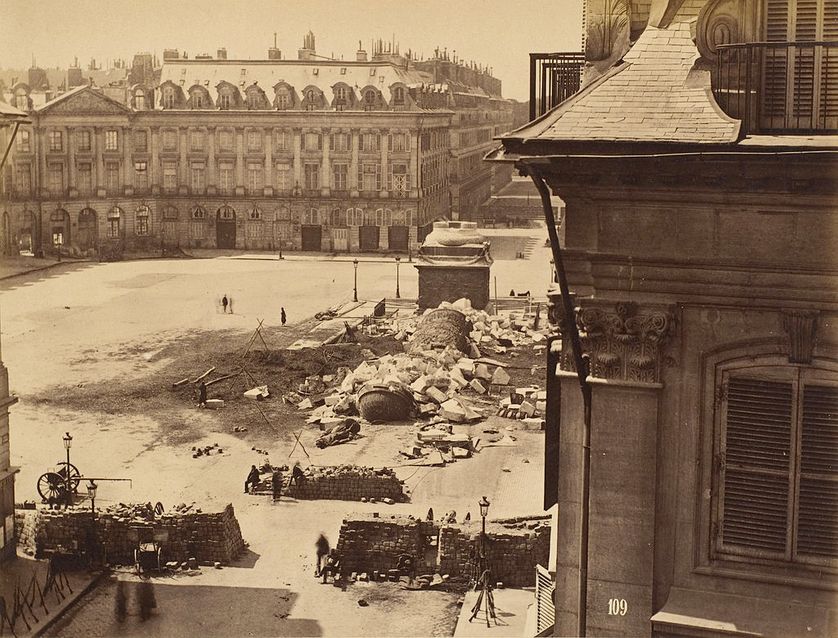 Chute de la colonne Vendôme, le 16 mai 1871