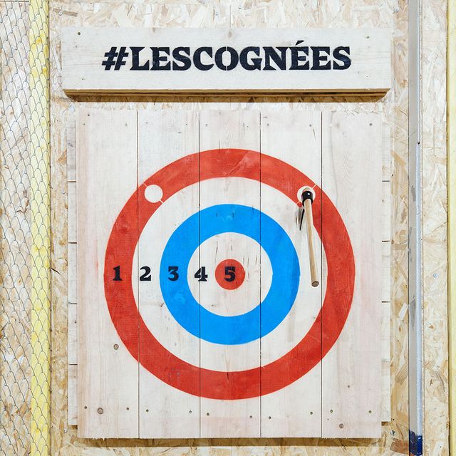 Cible de lancer de haches