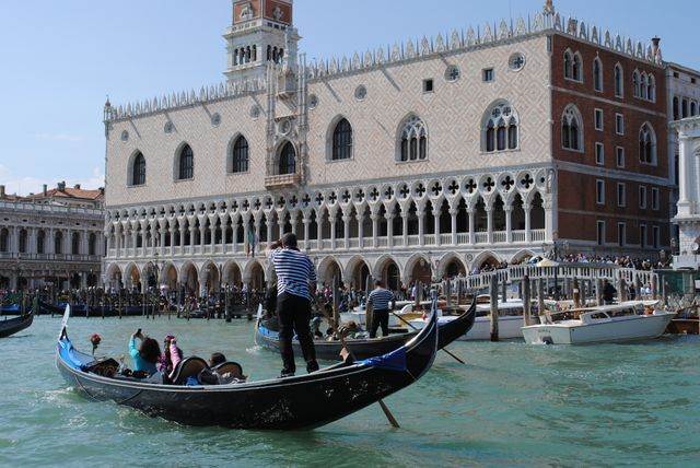 Venise face au palais des doges