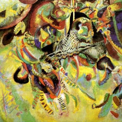 Vassily Kandinsky, Fugue, oil on canvas 129,5х129,5 sm, Basel, Switzerland, Collection Ernst Beyeler.
