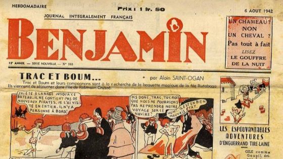 Dans les années 1940, Alain Saint-Ogan prend la direction d’une revue pour enfants : Benjamin - 06 août 1942 - Alain Saint-Ogan