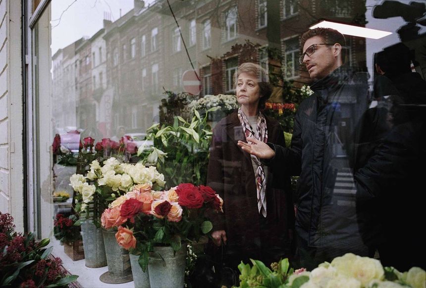 Charlotte Rampling et Andrea Pallaoro pendant le tournage d' "Hannah"