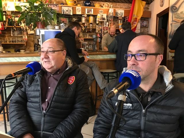 Antonio Da Costa et Marc Felgueiras de L'ULFE au Café des Bourrus