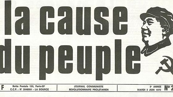 La manchette du journal "La Cause du peuple" en 1970. - via wikimedia