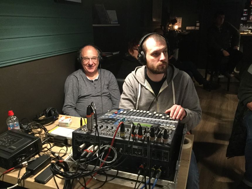 Patrick et Romain, les techniciens de l'émission