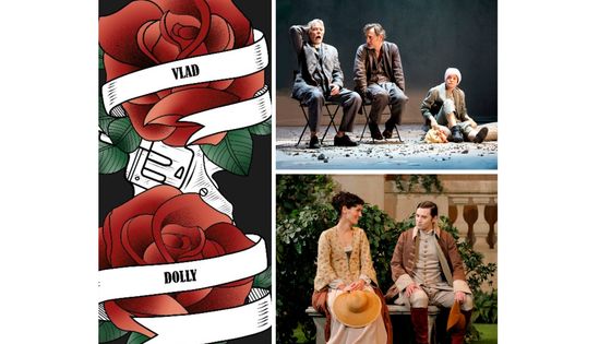 A gauche : Seasonal Affective Disorder. A droite : "Poussière" et "Le jeu de l'amour et du hasard"