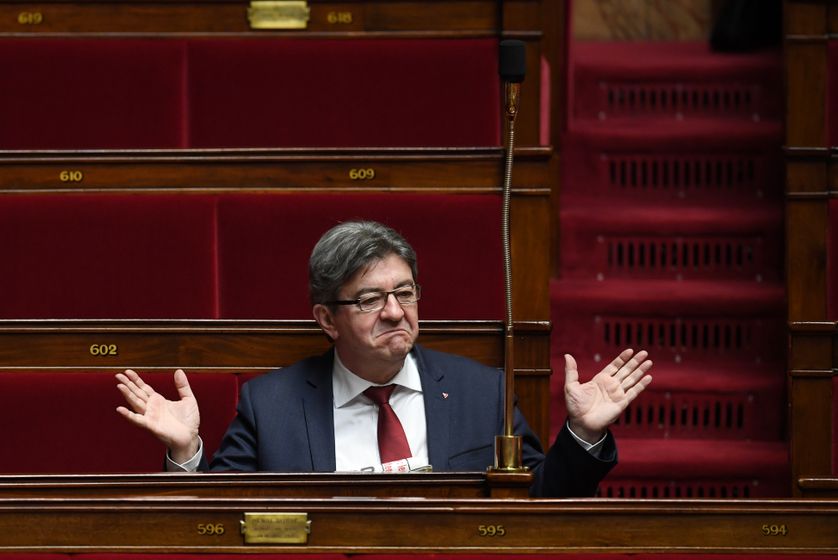 Jean-Mélenchon à l'Assemblée nationale le 31 janvier 2018.