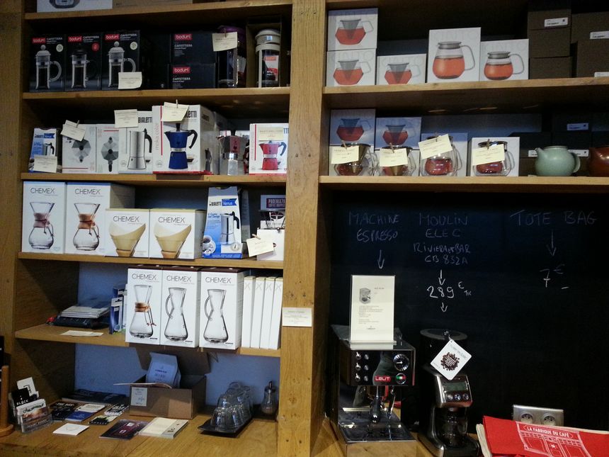 Des très bons articles en vente à la Fabrique du café pour affiner sa dégustation chez soi