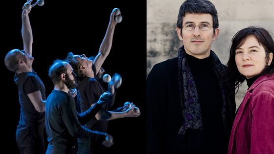 "HUMANOPTÈRE", Clément Dazin, Cie La Main de l'Homme (à gauche) - Ensemble La Rêveuse, Benjamin Perrot et Florence Bolton (à droite)