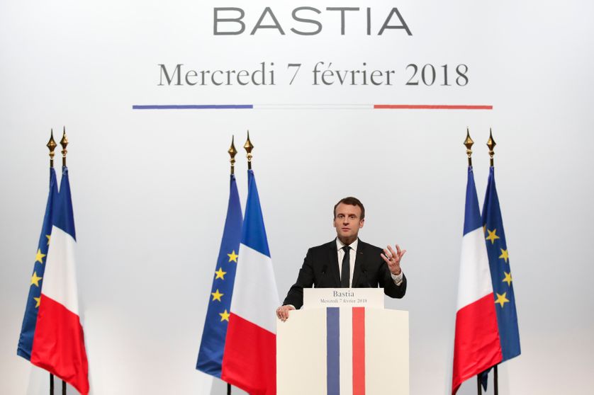 Discours d'Emmanuel Macron à Bastia, 7 février 2018