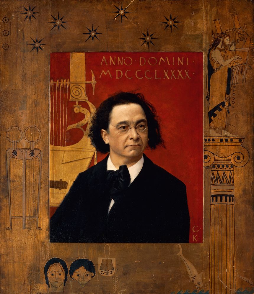 Portrait de Joseph Pembaur, pianiste et compositeur, 1890.