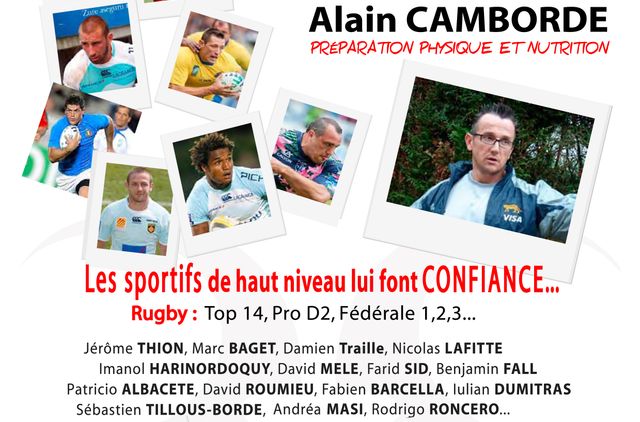 « Les sportifs de haut niveau lui font confiance ». Dossier de presse du préparateur physique Alain Camborde