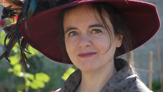 Amélie Nothomb, en 2014, jardin de Tuileries ©AFP - Patrice Pierrot