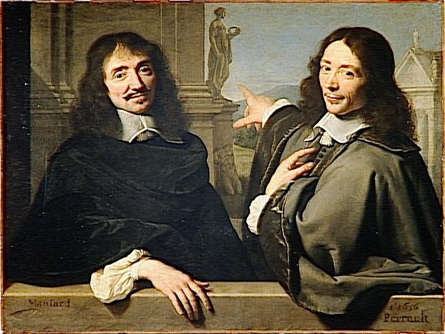 Portrait de 2 hommes dit "portrait de François Mansart (à gauche) et Claude Perrault" par Philippe de Champaigne