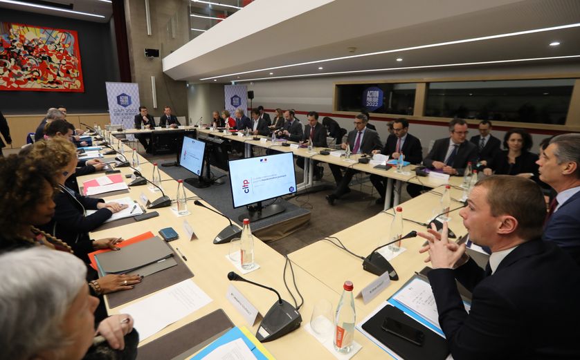 Vue générale du premier comité interministériel de la transformation publique, le 1er février 2018