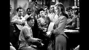 Hoagy Carmichael avec Lauren Bacall dans "To Have and Have Not-Le Port de l'angoisse" film réalisé par Howard Hawks, 1944. C'est le premier film de Lauren Bacall - Howard Hawks
