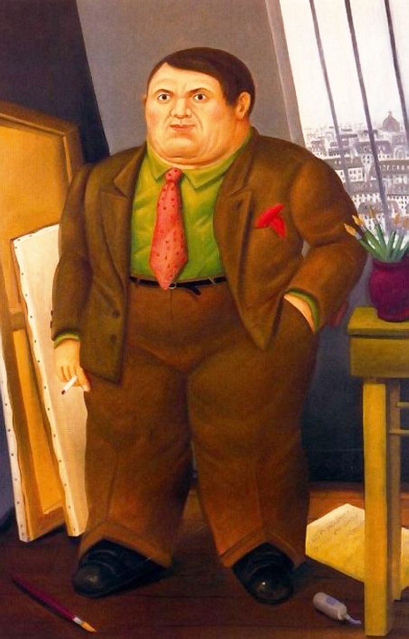 Fernando Botero, "Portrait de Picasso", 1998, Huile sur toile, 187 x 128 cm, Collection privée