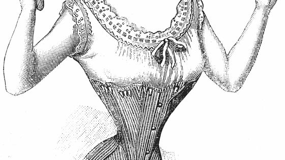 illustration d'une femme en corset