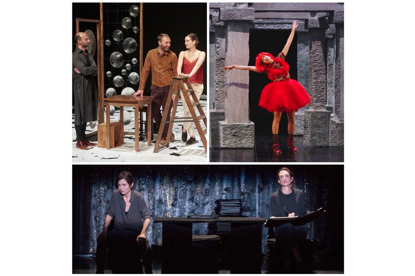 En haut : "Bovary" © : Pierre Grosbois / "La double inconstance (ou presque)" © : Ronan Thenadey. En bas : "Justice" © : Victor Tonelli