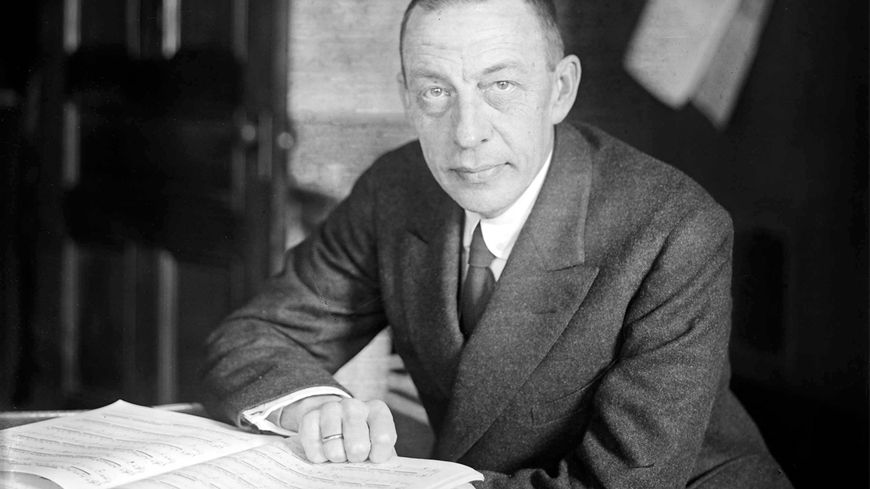 Le compositeur et pianiste russe Serge Rachmaninov, vers 1925