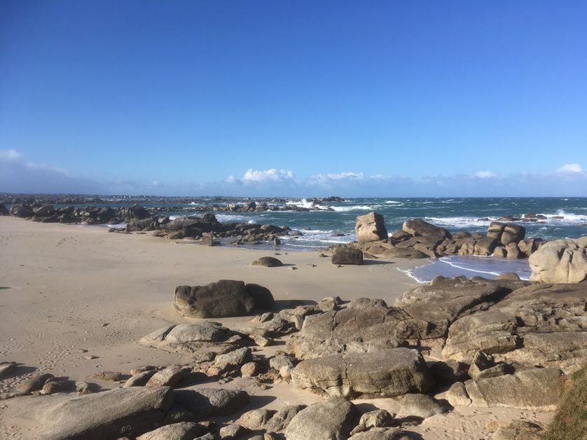La plage du hameau de Meneham dans le Finistère