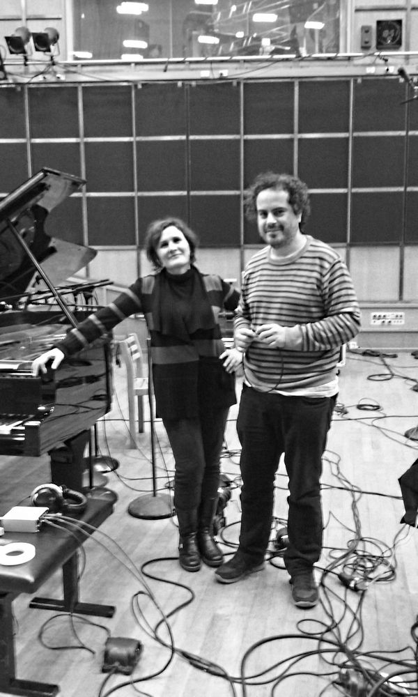 Lara Morciano et José Miguel Fernandez au studio 106