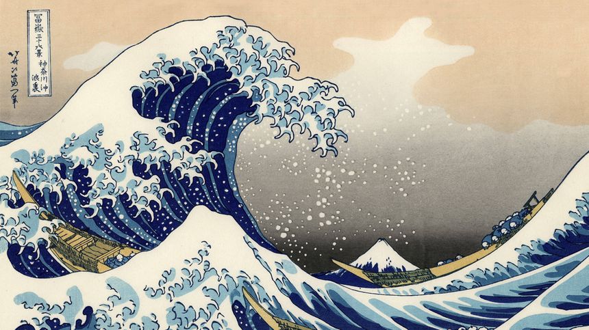 "La Grande Vague de Kanagawa" de Hokusai (1830-1831)